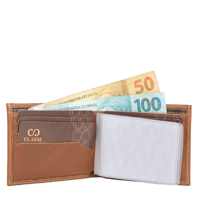 Carteira Masculina Slim de Couro 092
