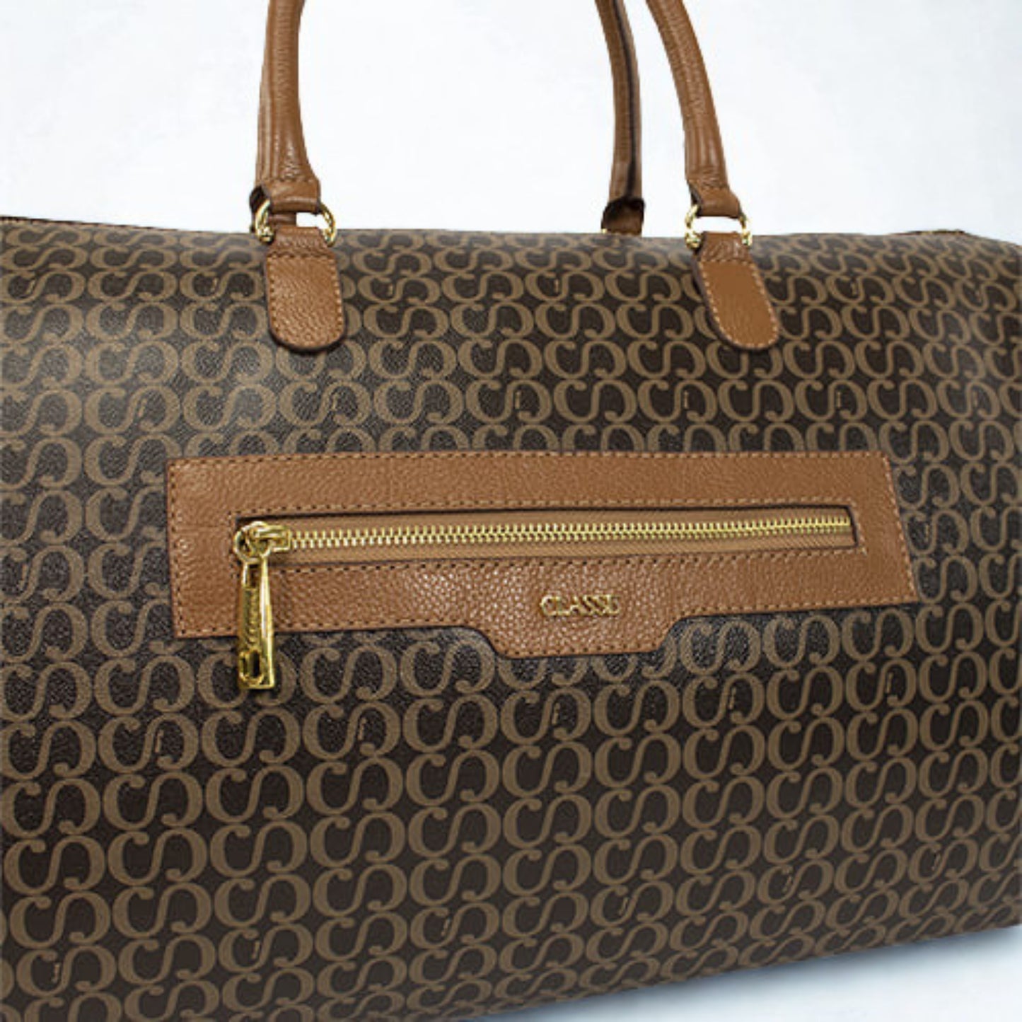 Bolsa de Viagem em Couro Classe Canvas