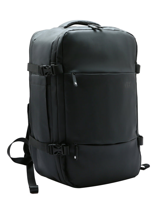 Mochila Preta de Viagem Impermeável com Compartimento para Notebook