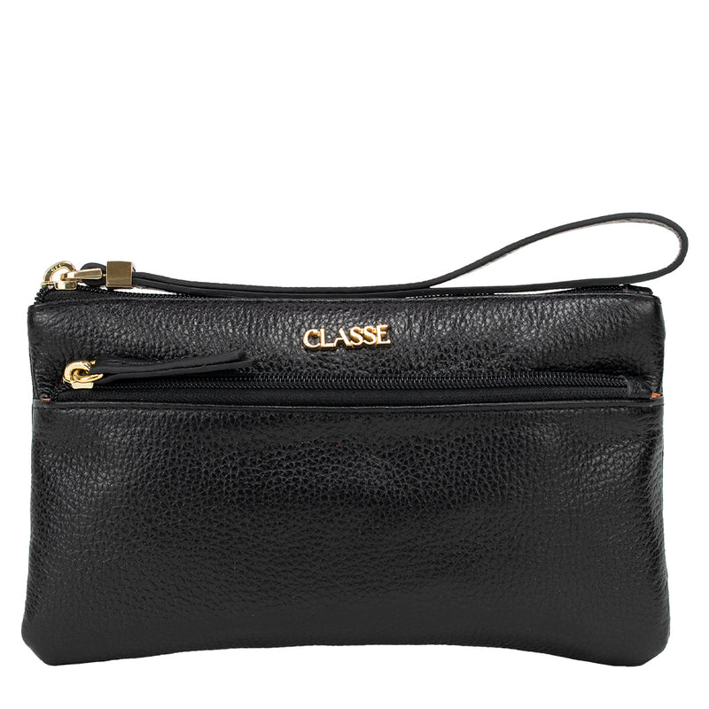 Bolsa de Mão Feminina Pequena Porta Celular de Couro