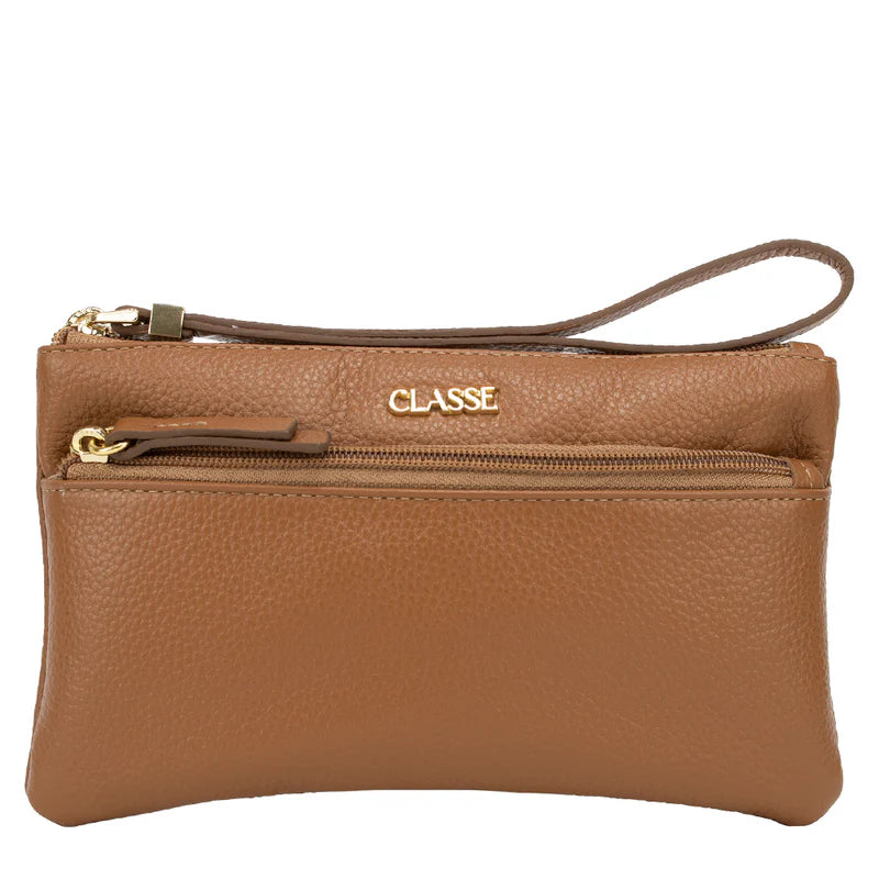 Bolsa de Mão Feminina Pequena Porta Celular de Couro