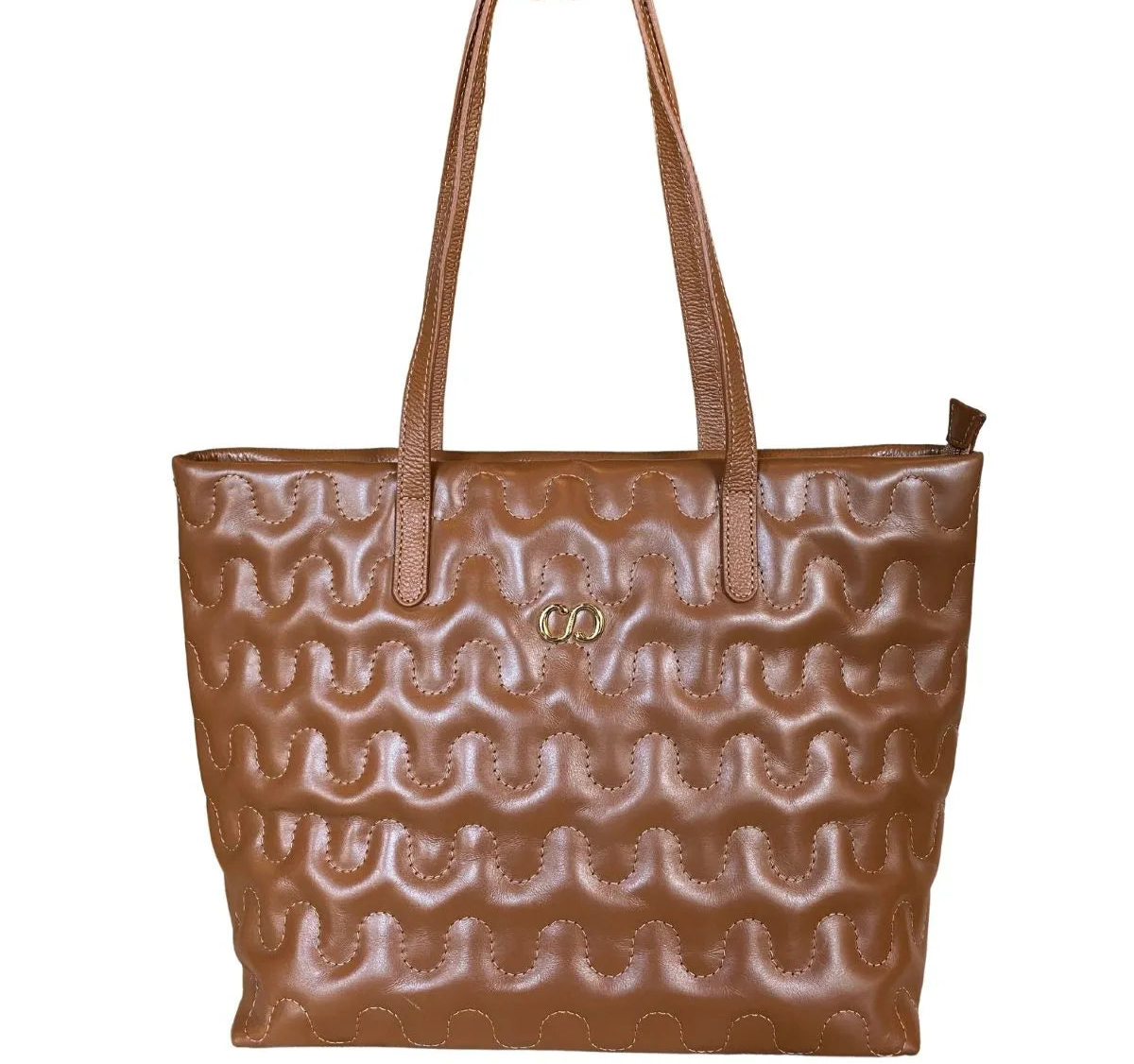 Bolsa Feminina Grande de Couro Shopping Bag Classe Liza