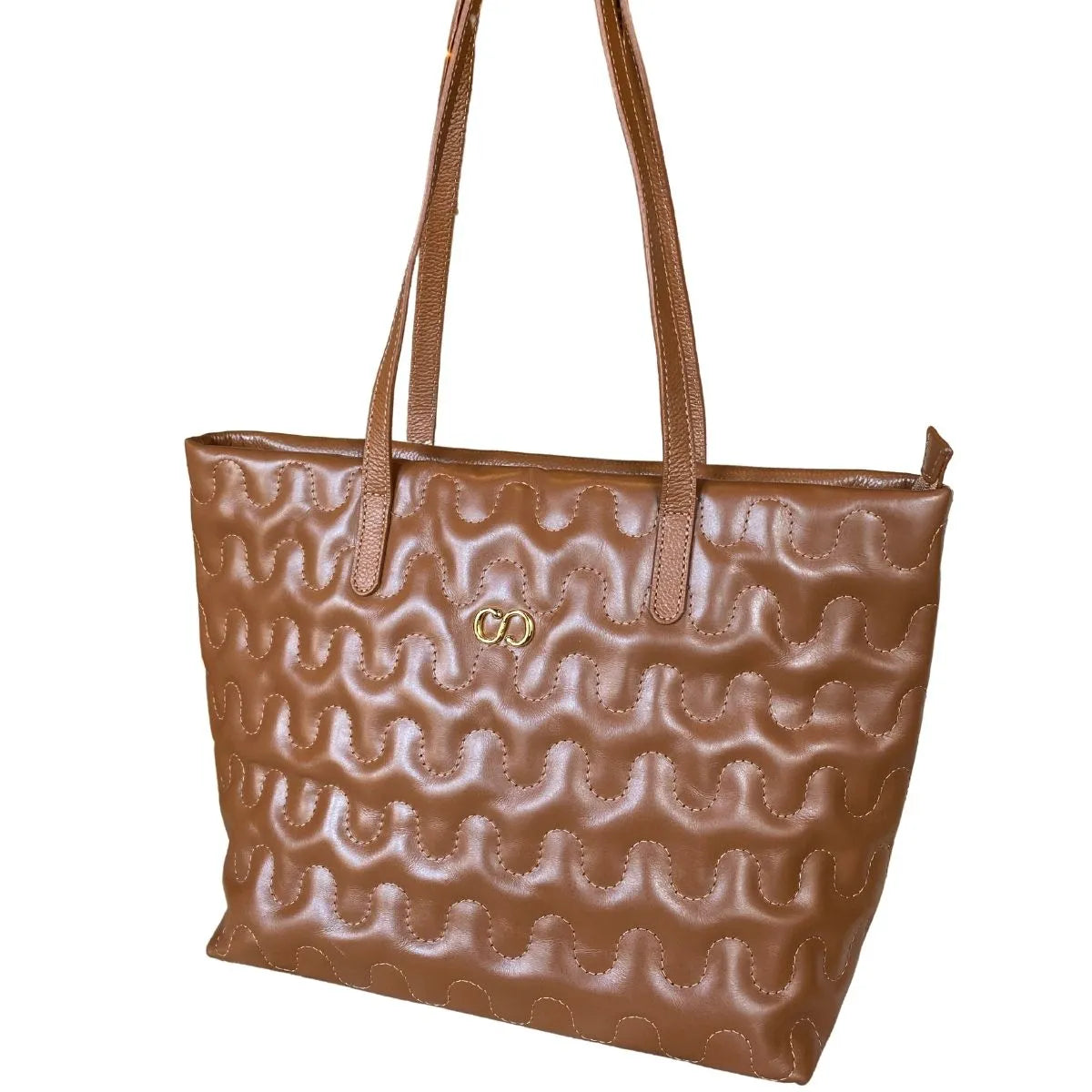 Bolsa Feminina Grande de Couro Shopping Bag Classe Liza
