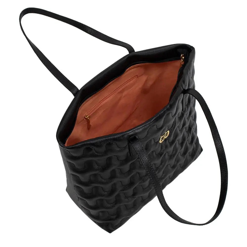 Bolsa Feminina Grande de Couro Shopping Bag Classe Liza