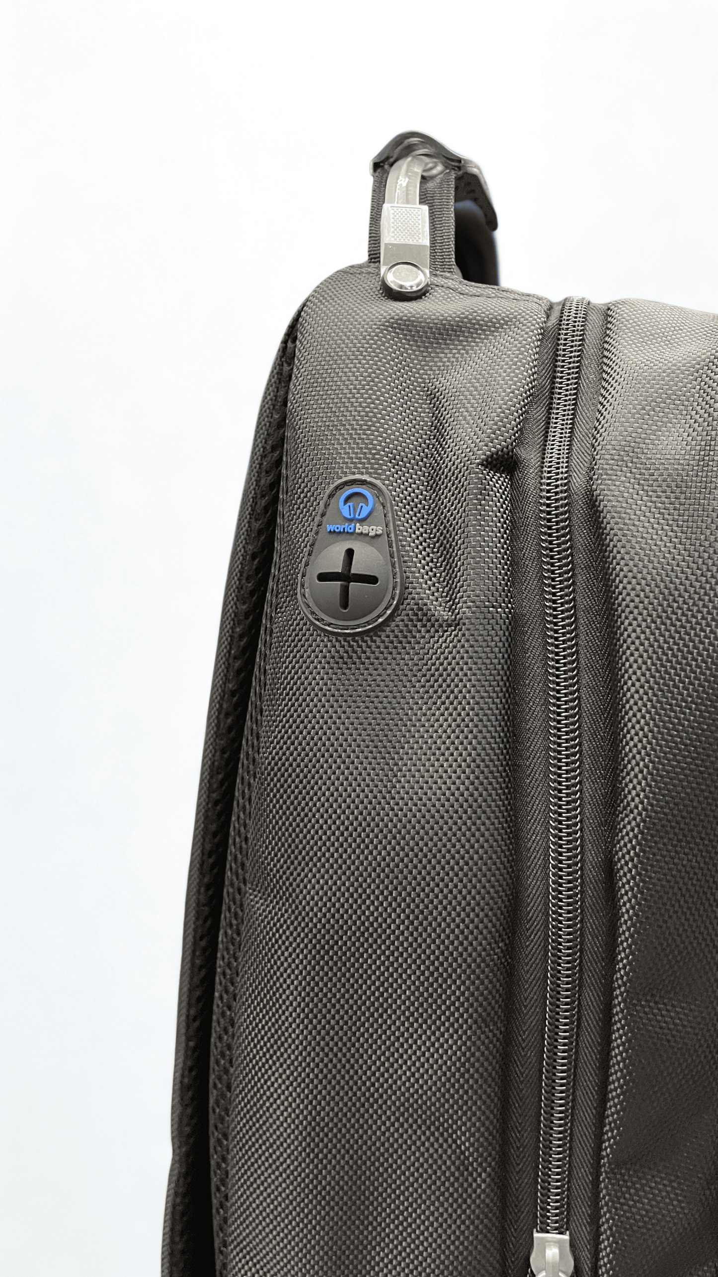 Mochila Preta Executiva Reforçada em Cabo de Aço - WorldBags