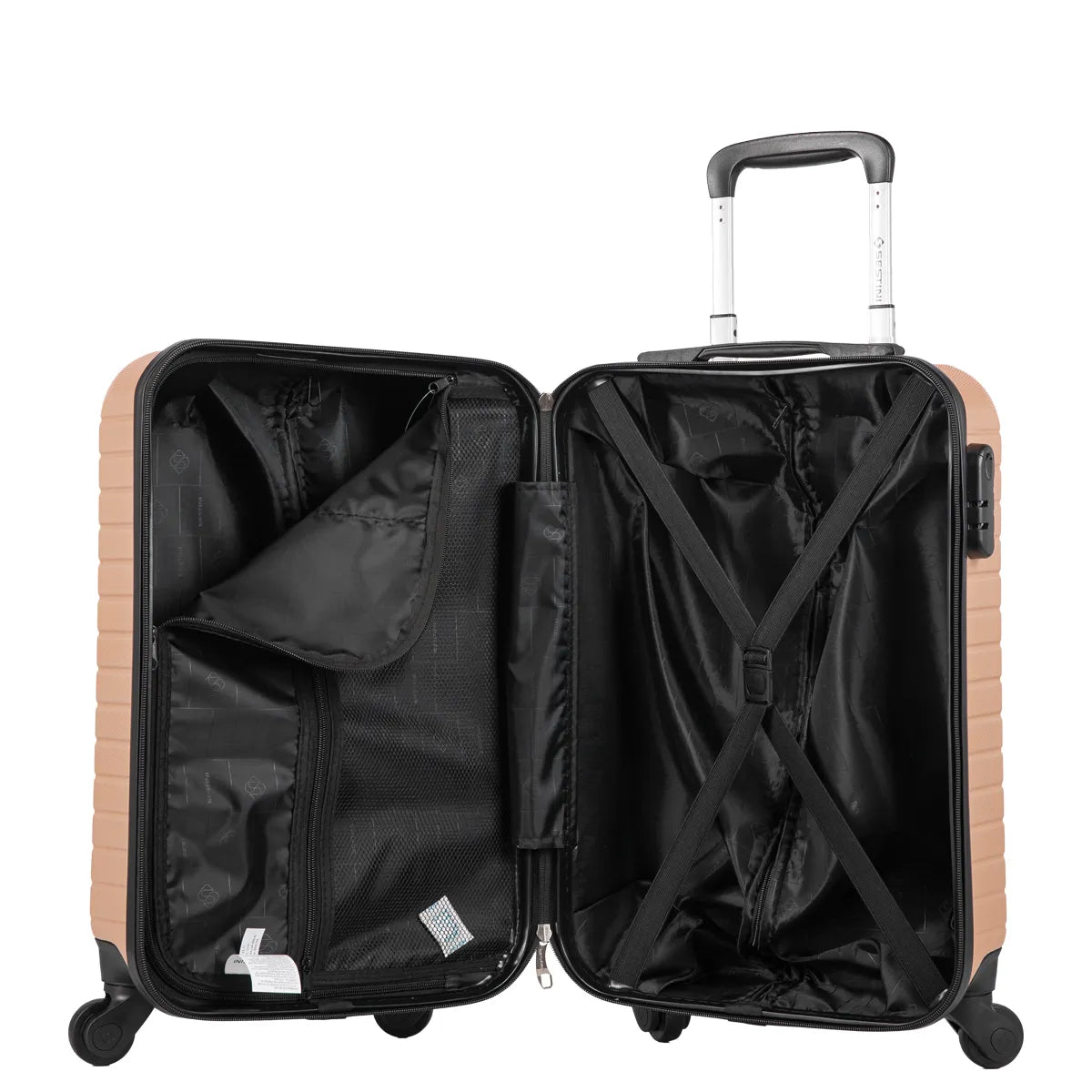 Mala de Viagem Bordo 10 kg Sestini Deluxe com Rodas 360°