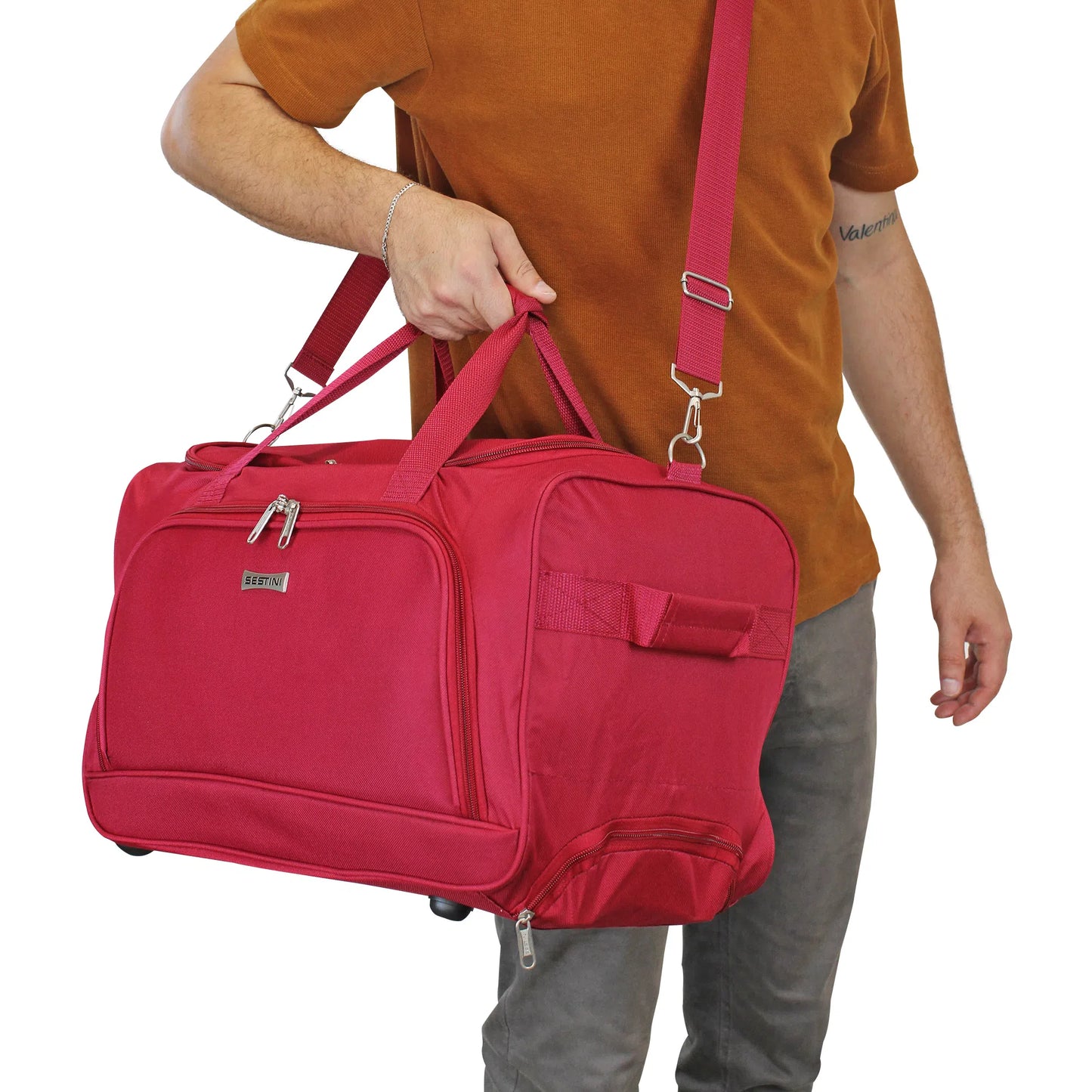 BOLSA DE VIAGEM COM CARRINHO SESTINI - M