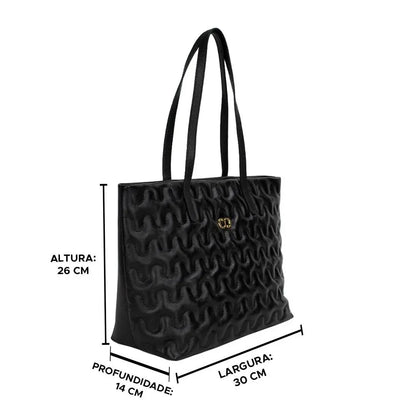Bolsa Feminina Grande de Couro Shopping Bag Classe Liza