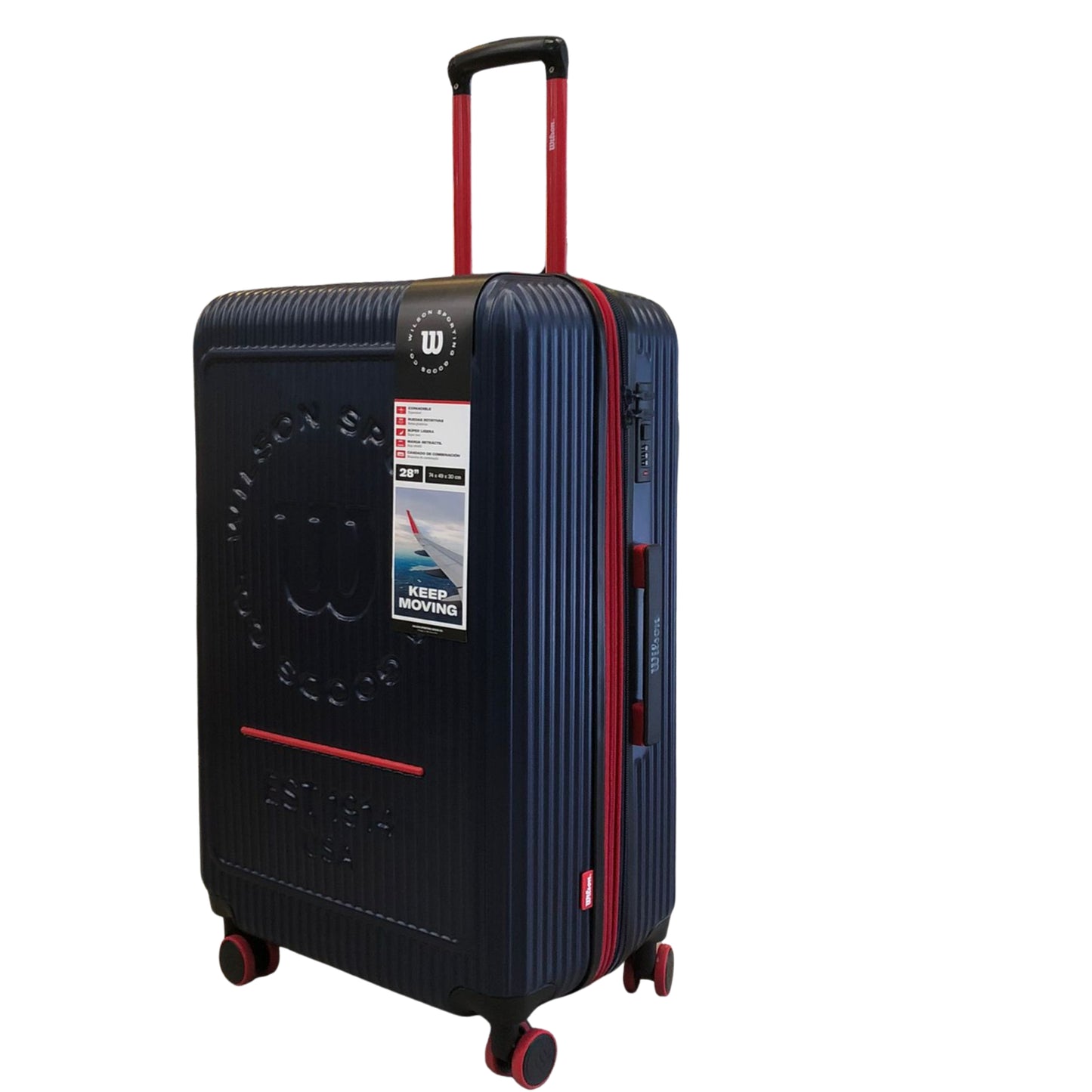 Mala de Viagem Grande Expansível 32 kg em ABS Wilson