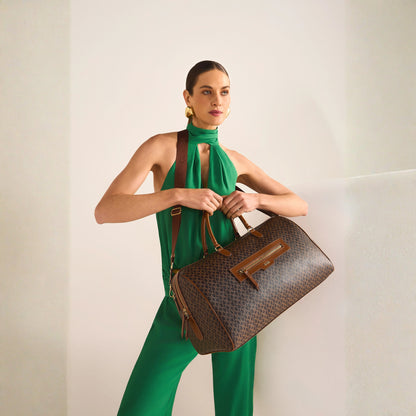 Bolsa de Viagem em Couro Classe Canvas
