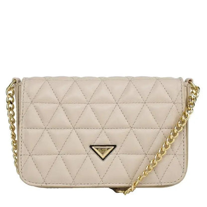 Bolsa Transversal Feminina de Couro Matelassê Classe