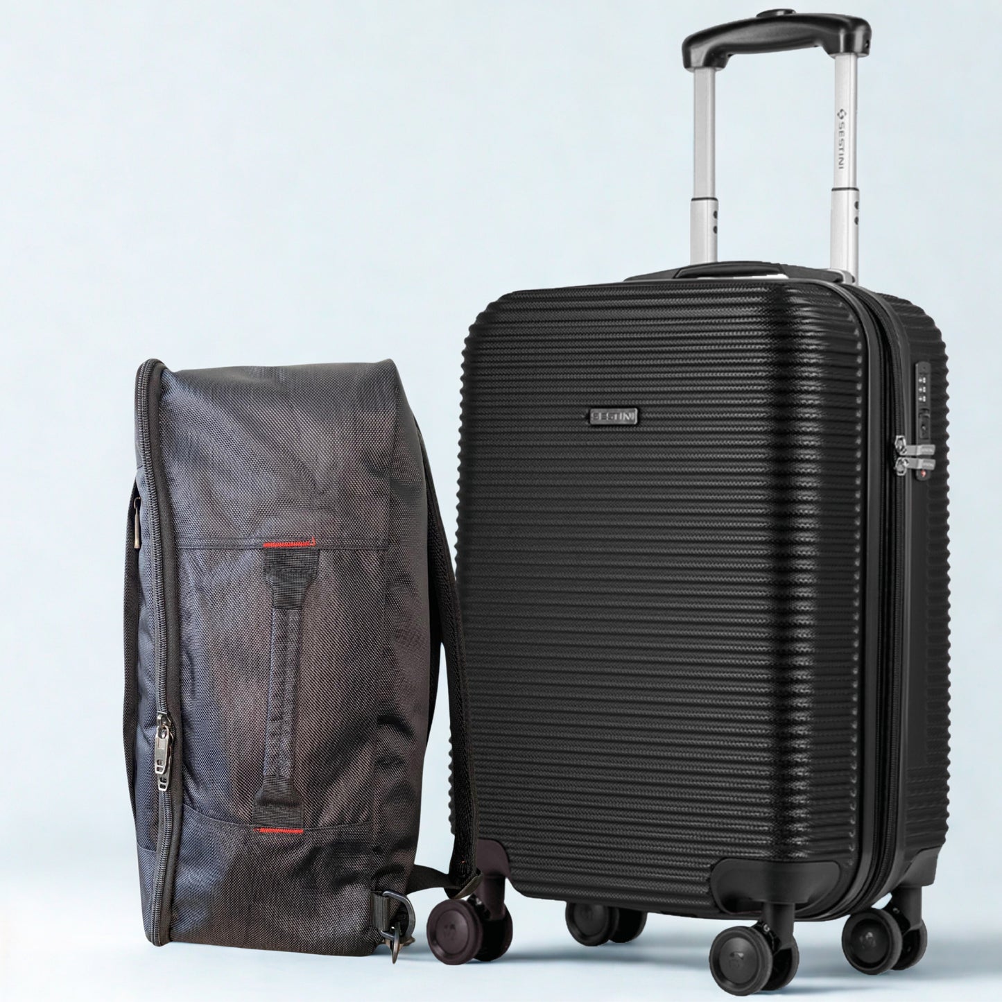 Combo Mochila Mágica + Mala de Bordo Sestini 4 All 6T