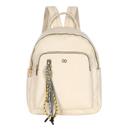 Mochila Feminina Pequena em Couro Sintético Leve Gash