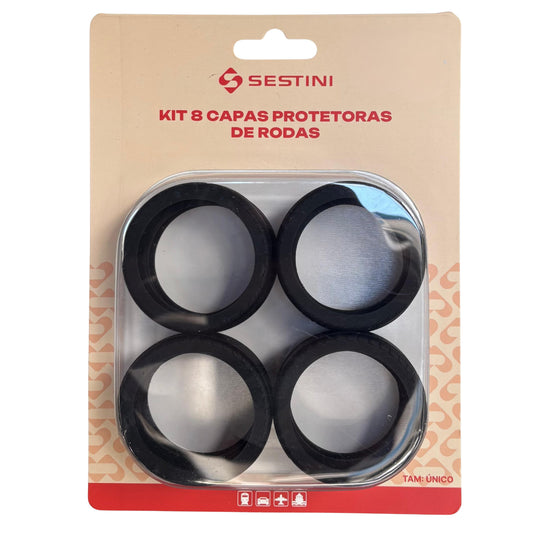 Kit 8 Capas Sestini Rodas Em Silicone