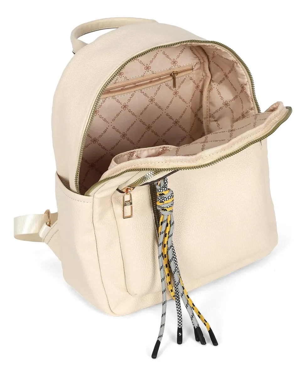 Mochila Feminina Pequena em Couro Sintético Leve Gash