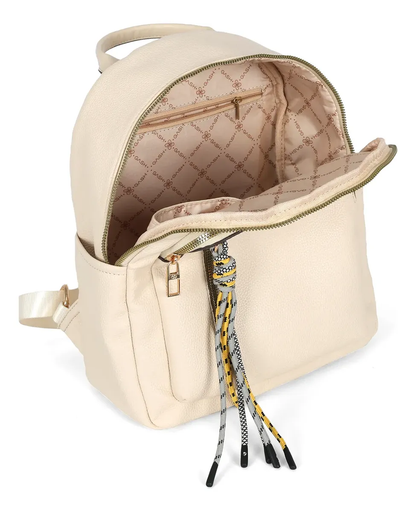 Mochila Feminina Pequena em Couro Sintético Leve Gash