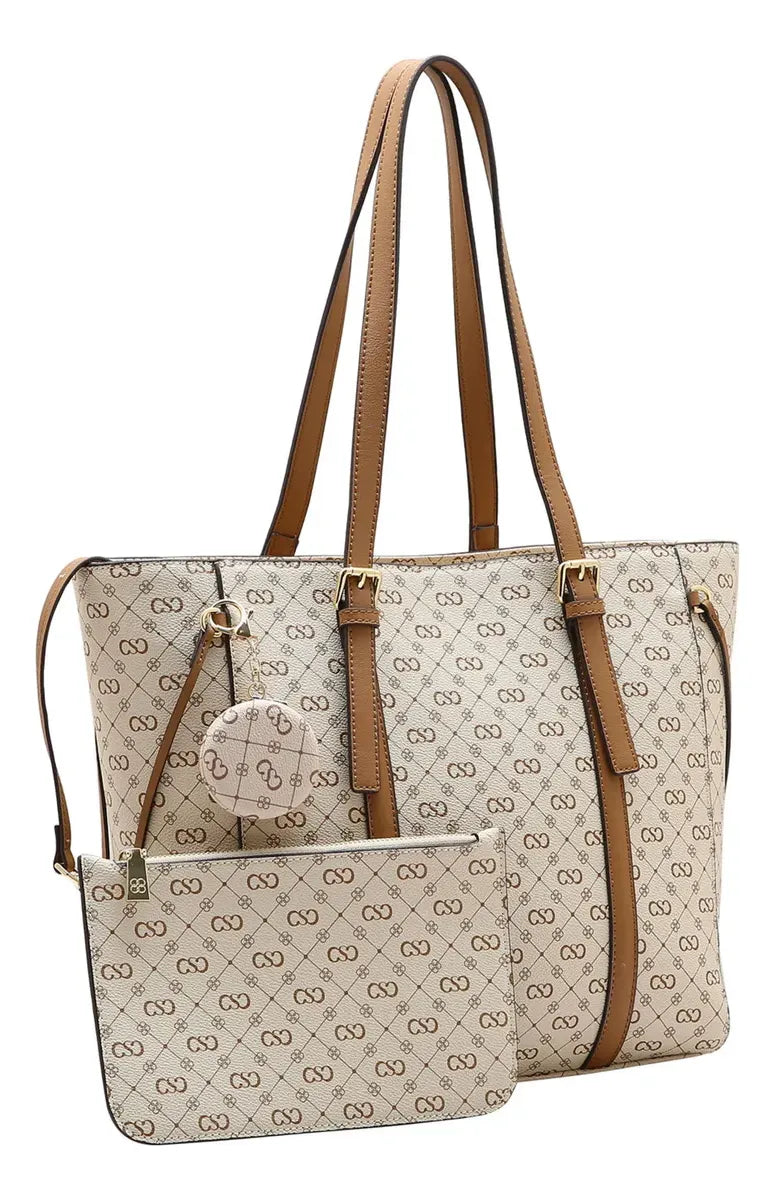 Kit Bolsa + Carteira Monograma Chenson Elegance