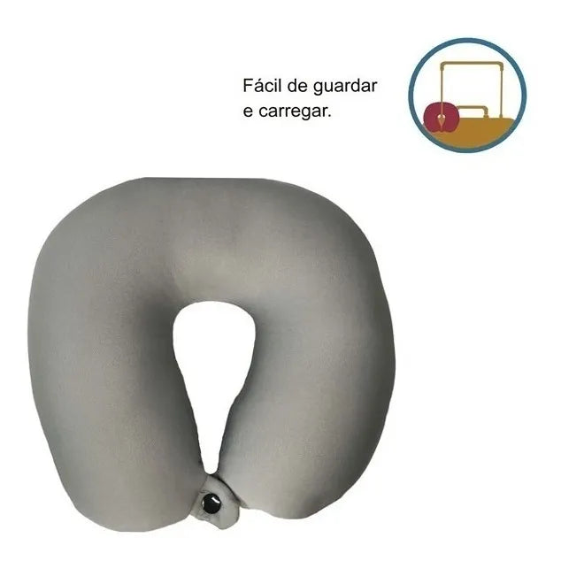 Almofada de Pescoço Ergonômica para Viagem