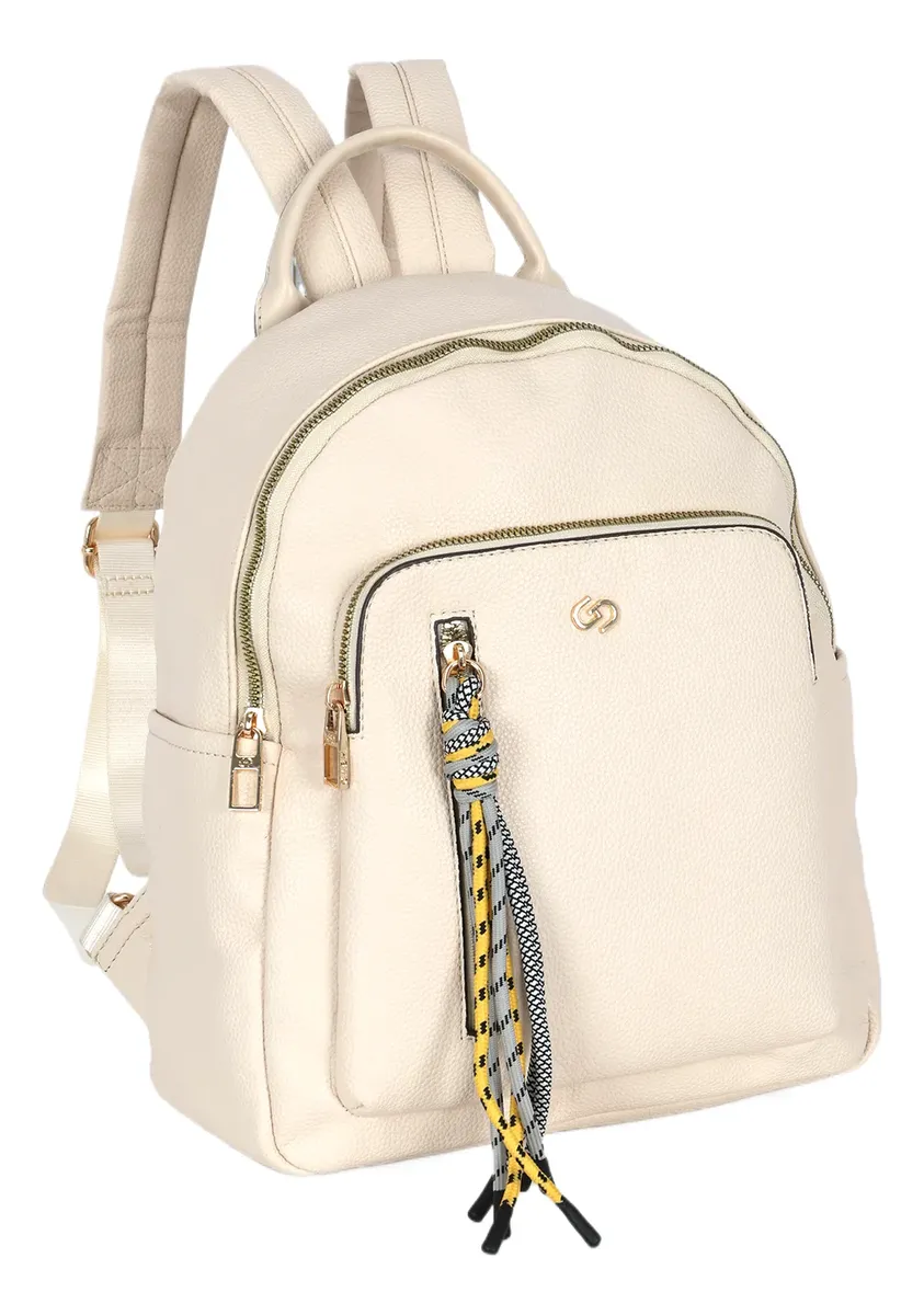 Mochila Feminina Pequena em Couro Sintético Leve Gash