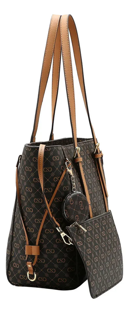 Kit Bolsa + Carteira Monograma Chenson Elegance
