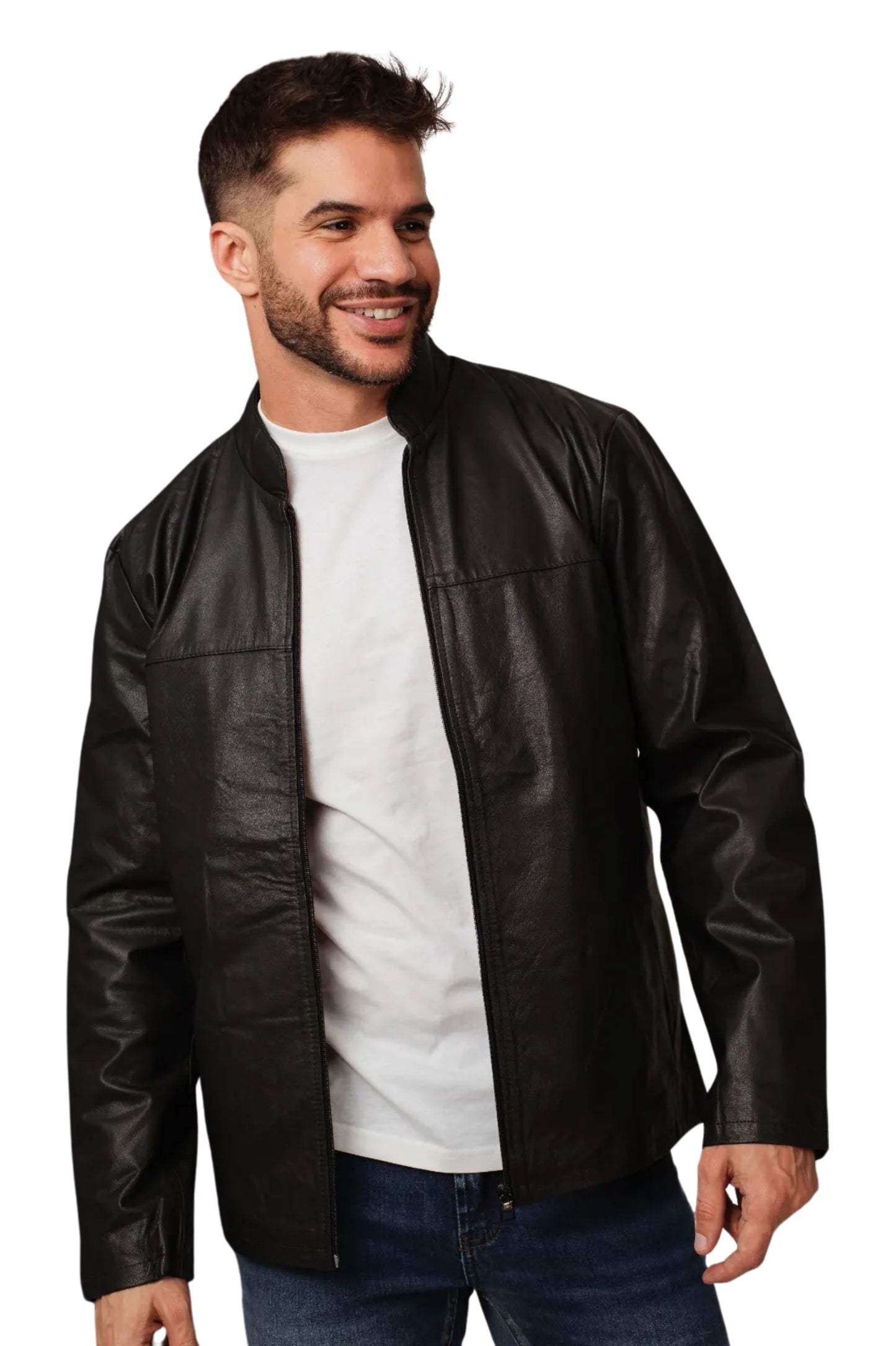 Jaqueta Mascuilna de Couro Legítimo Javali 127