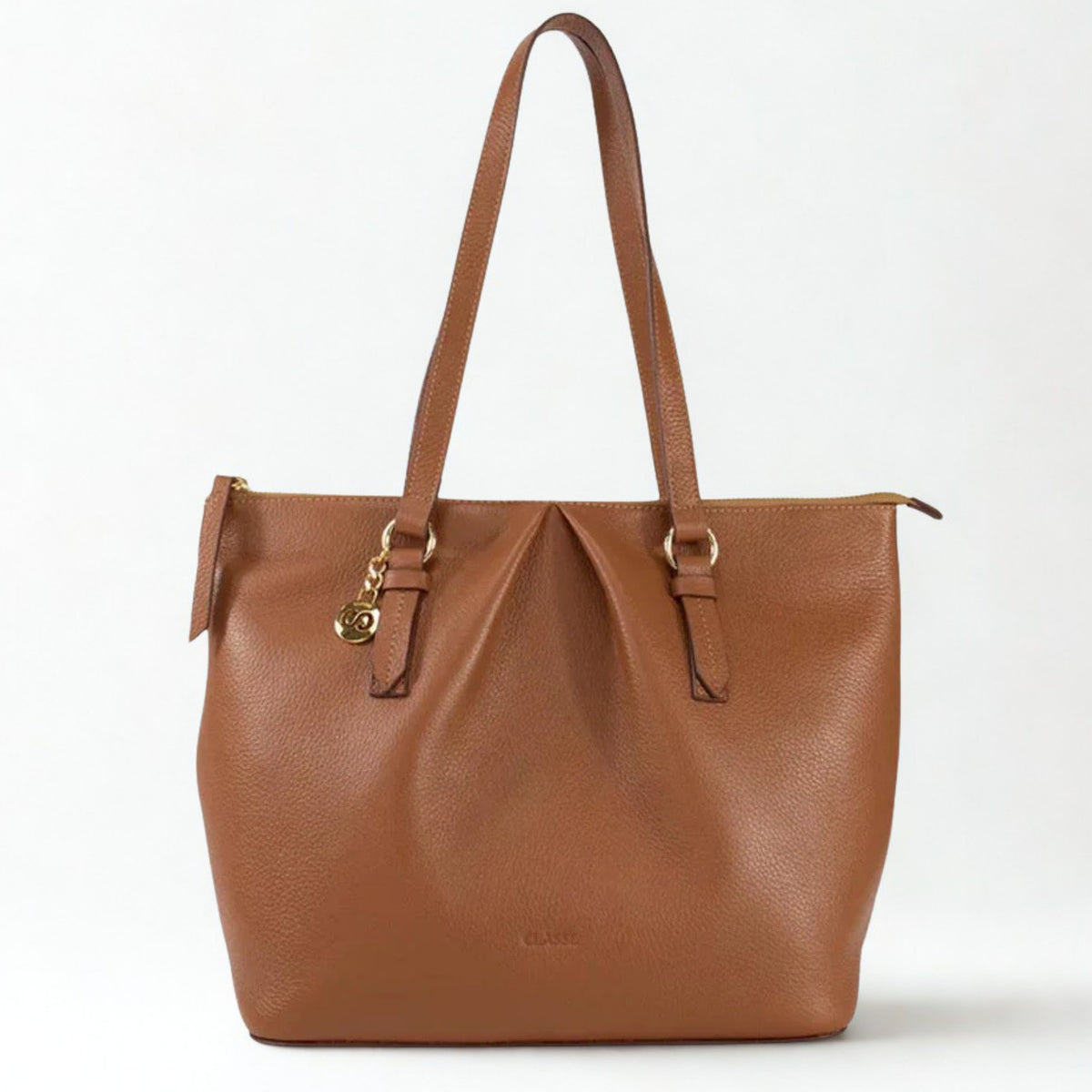 Bolsa Classe Couro Bella Nocciola