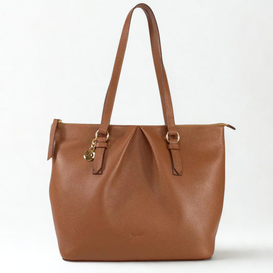 Bolsa Classe Couro Bella Nocciola