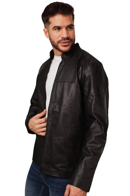 Jaqueta Mascuilna de Couro Legítimo Javali 127