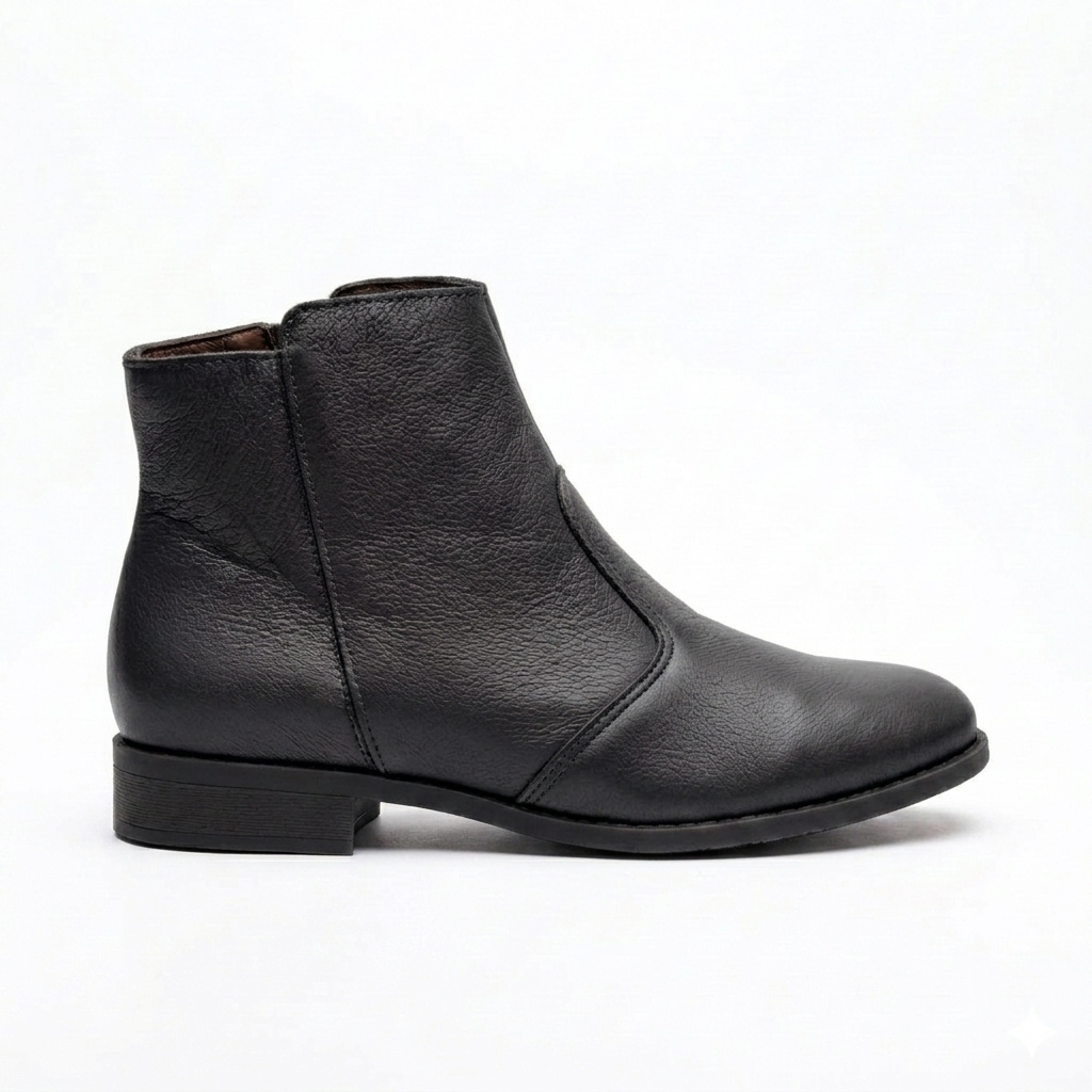Bota Bellagio Cano Baixo Bico Redondo
