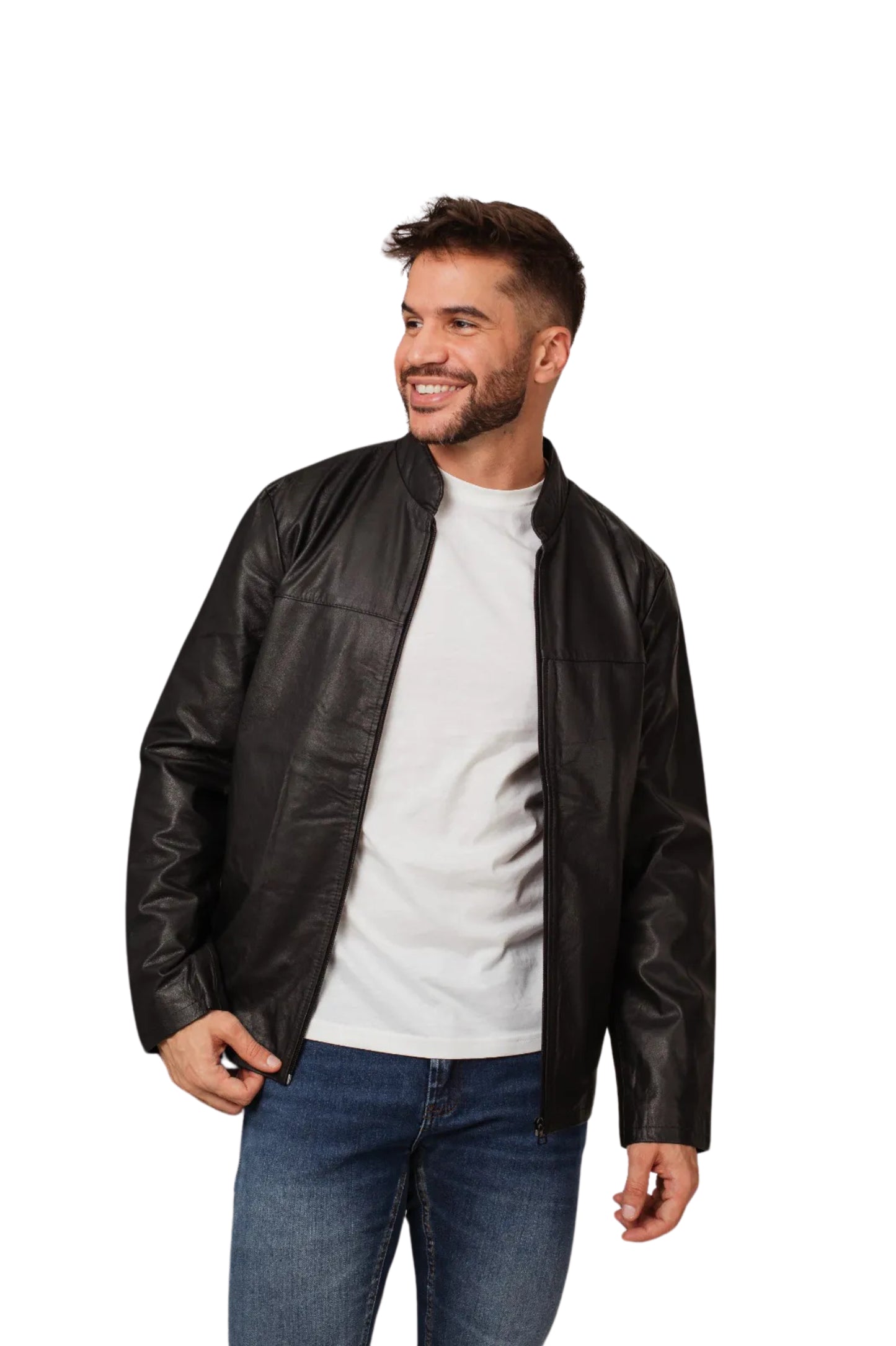 Jaqueta Mascuilna de Couro Legítimo Javali 127