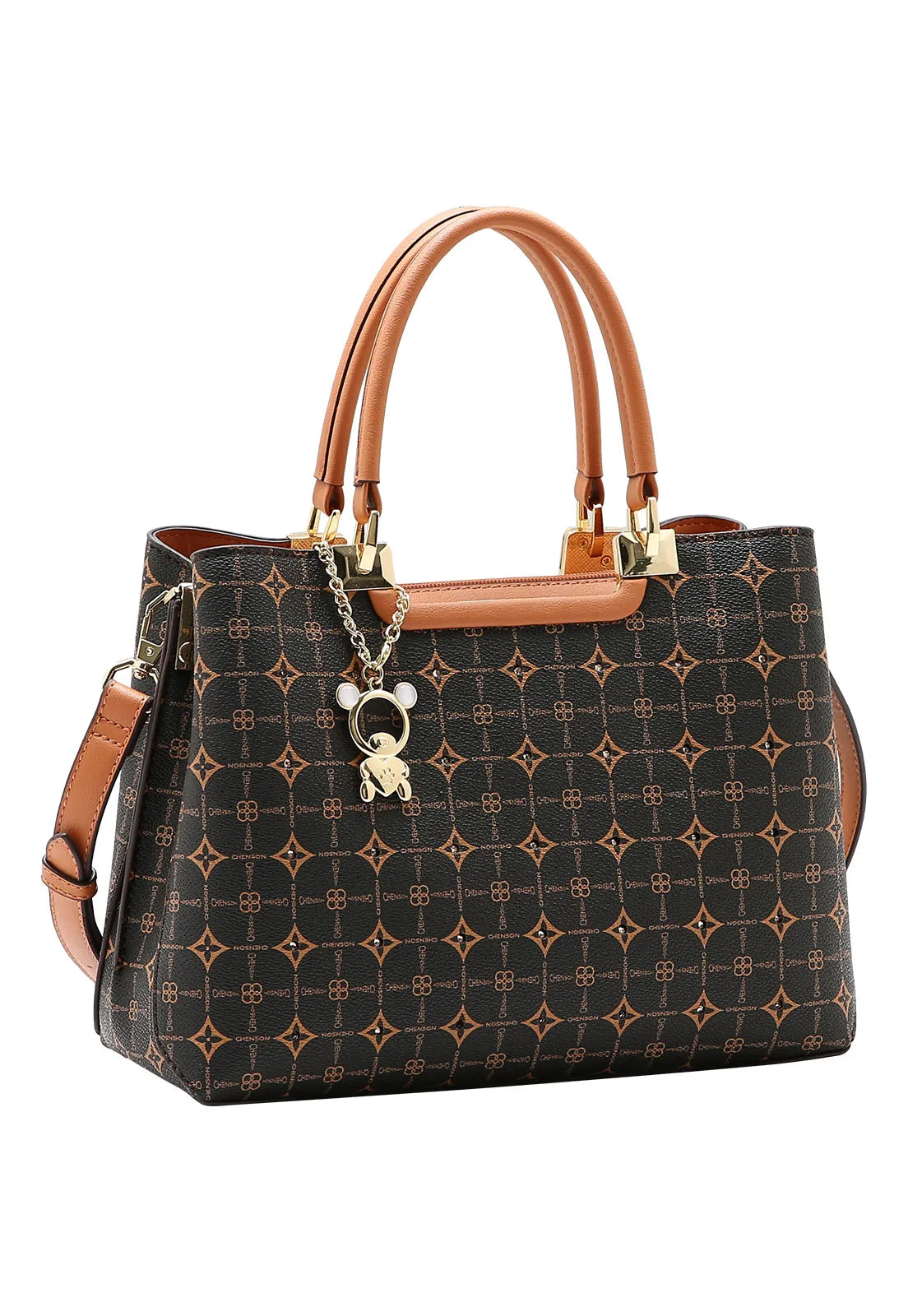 Bolsa de Mão Feminina em Monograma Chenson Elegance