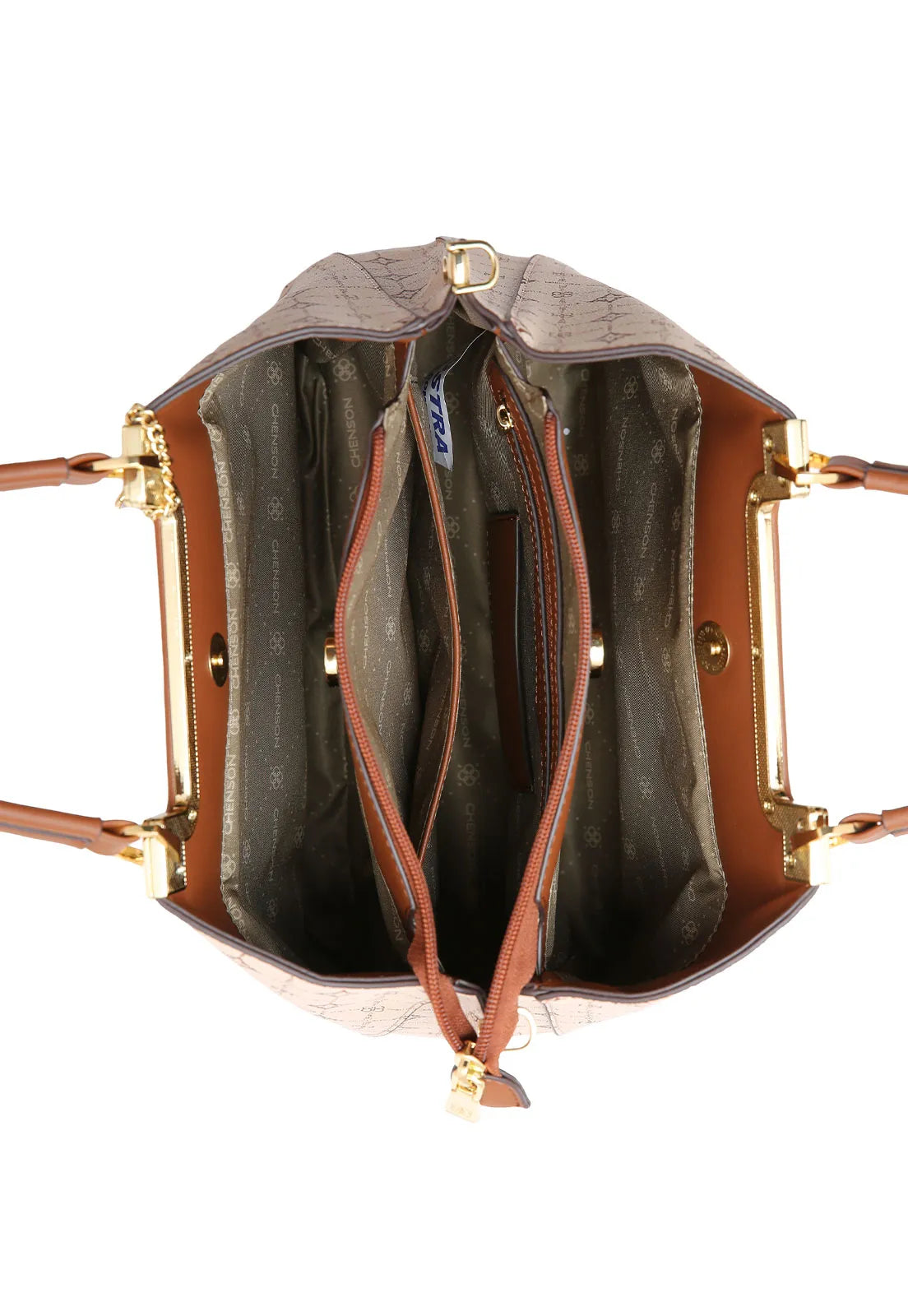 Bolsa de Mão Feminina em Monograma Chenson Elegance