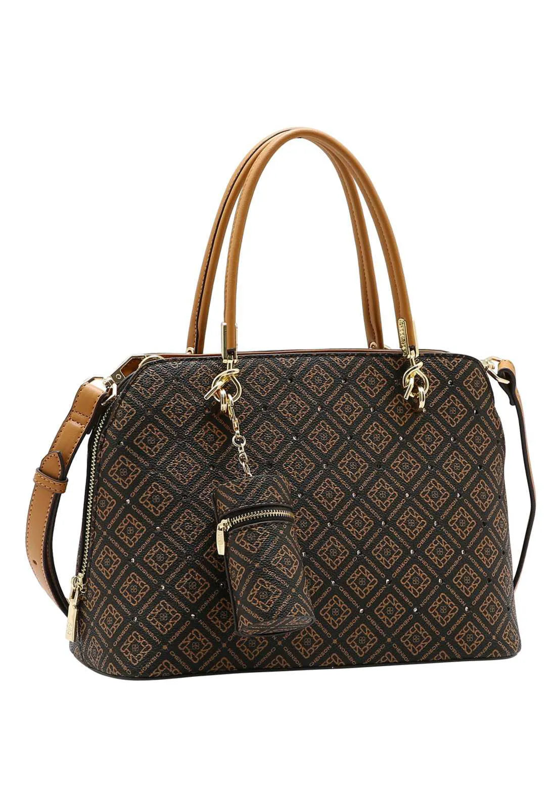 Bolsa Feminina de Mão Chenson em Monograma Elegance
