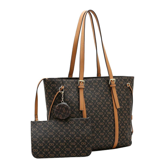 Kit Bolsa + Carteira Monograma Chenson Elegance