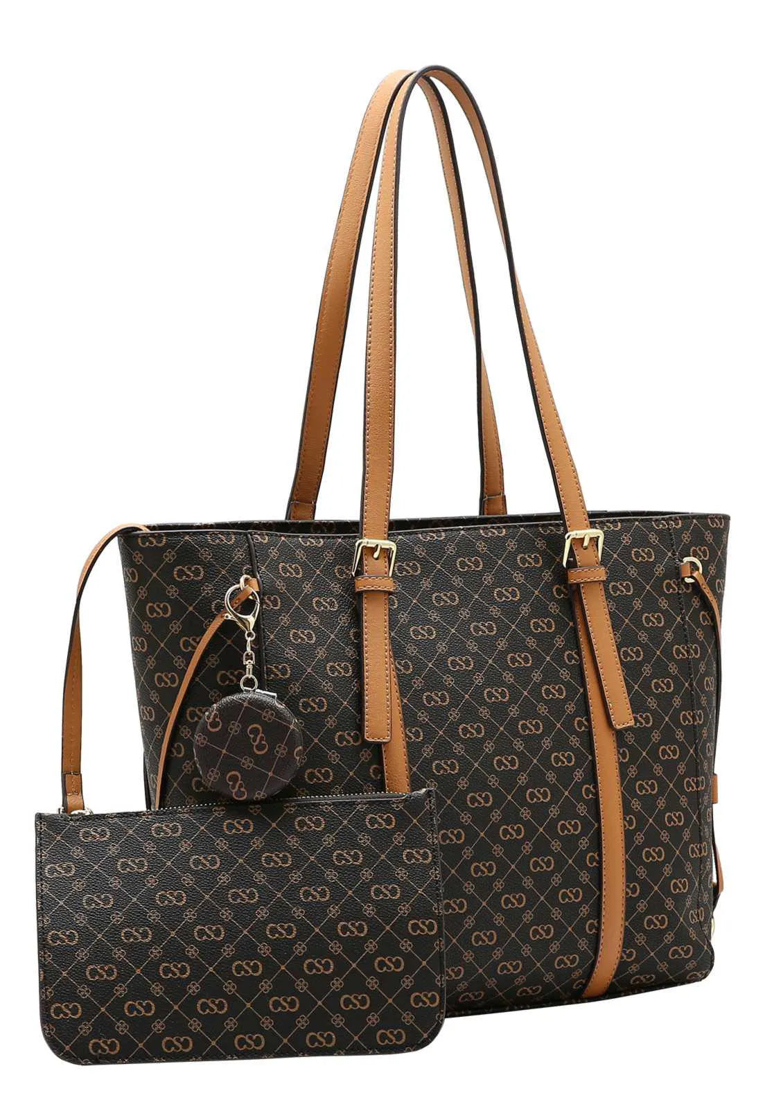 Kit Bolsa + Carteira Monograma Chenson Elegance